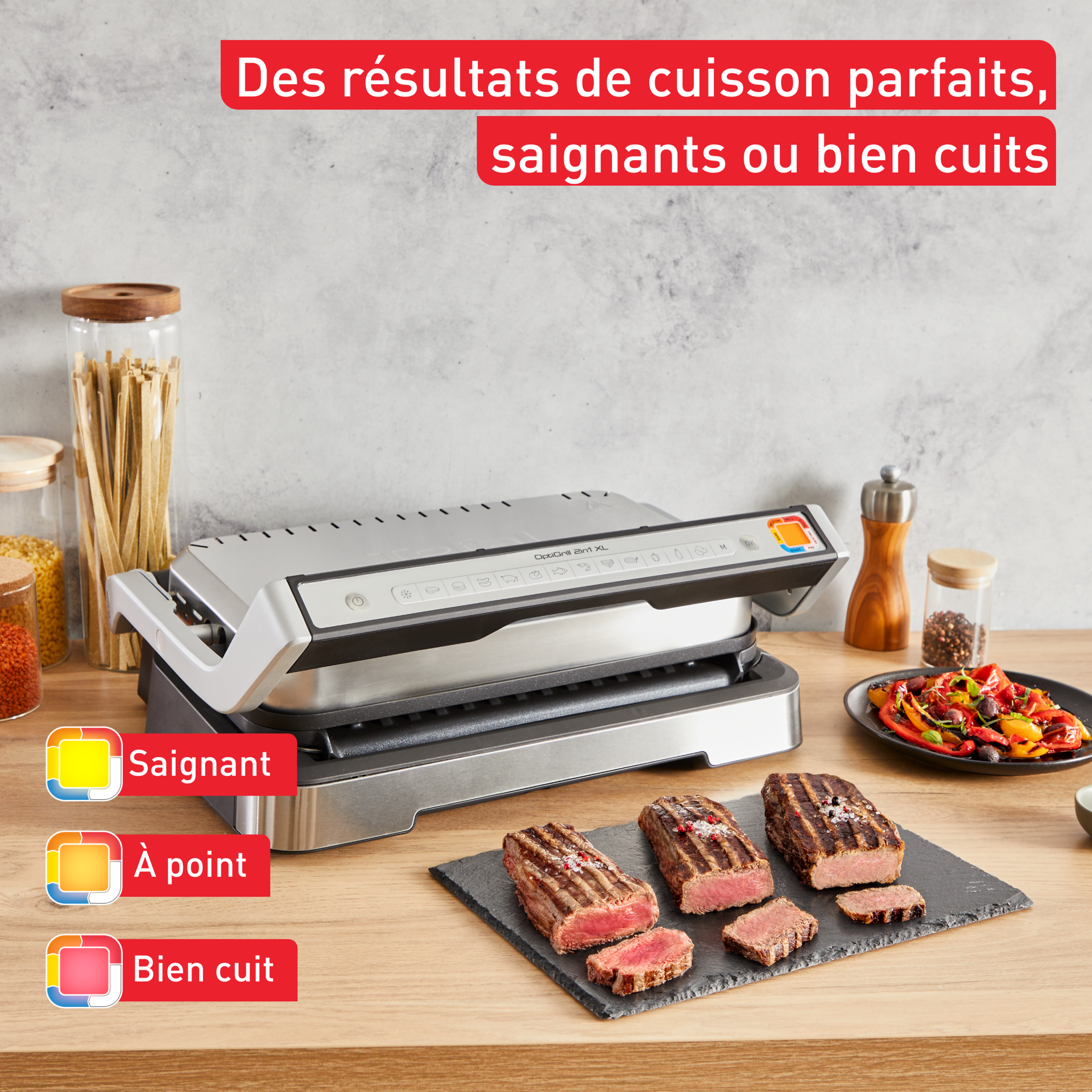 OptiGrill 2-en-1 XL GC782D10 Grill & Barbecue Intelligent - 12 programmes