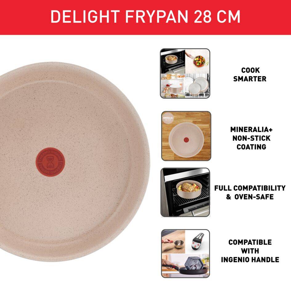 Ingenio Delight Sand L7830602 Poêle à frire - 28 cm - Induction