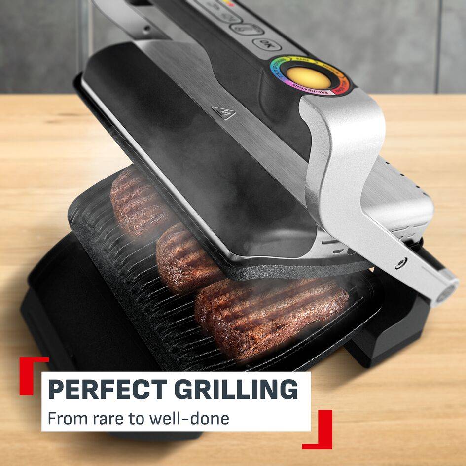 Optigrill +, Intelligent Contact Grill, Perfect Results, Cooking Sensor