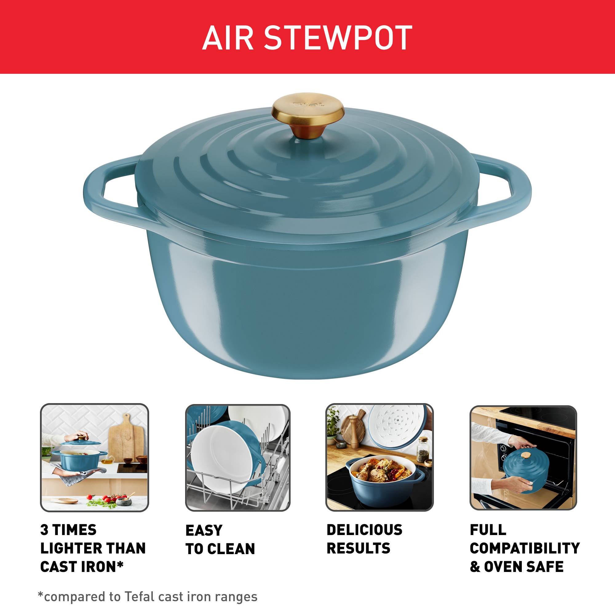 Air E2704604 Aluminium kookpot - 24 cm - Inductie