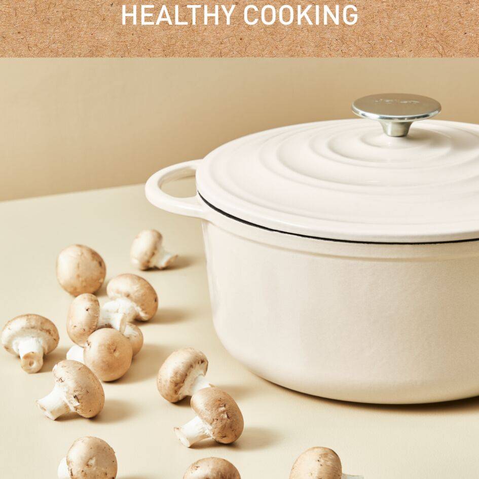 Lov E2597204 Cocotte en fonte peu profonde - 28 cm - Induction