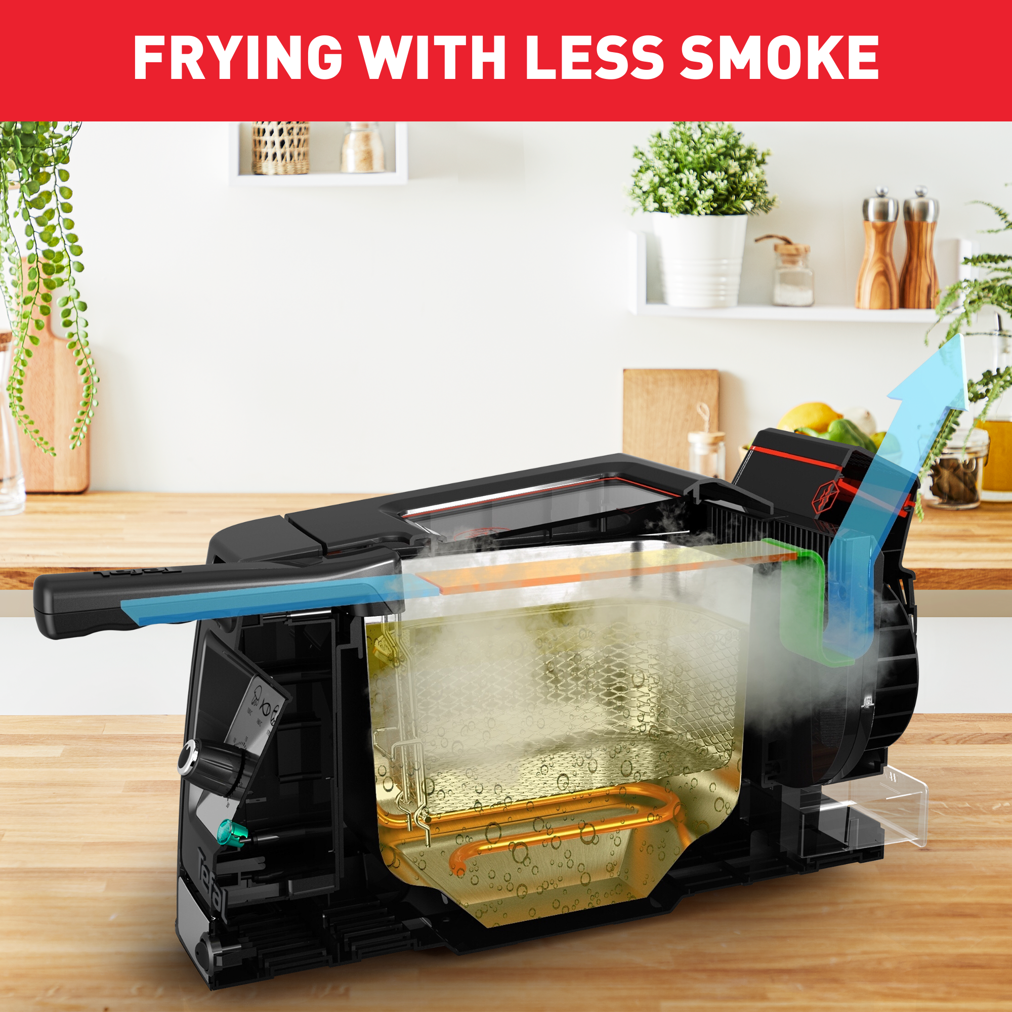 Clear Duo FR600D10 Friteuse met luchtfiltersysteem - 3,5L