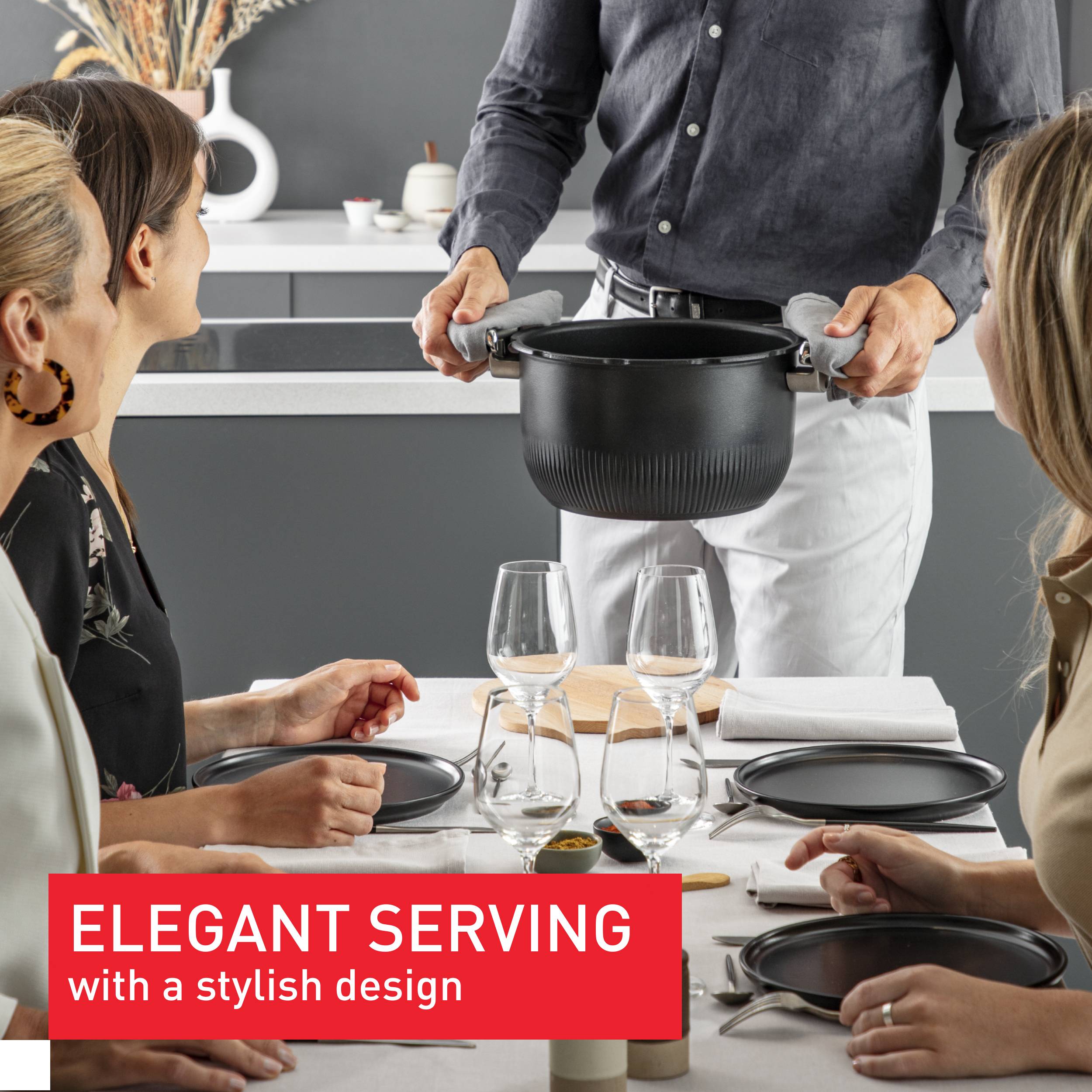 Clipso Tempo 3-in-1, Pressure Cooker, Stewpot, Ovenproof