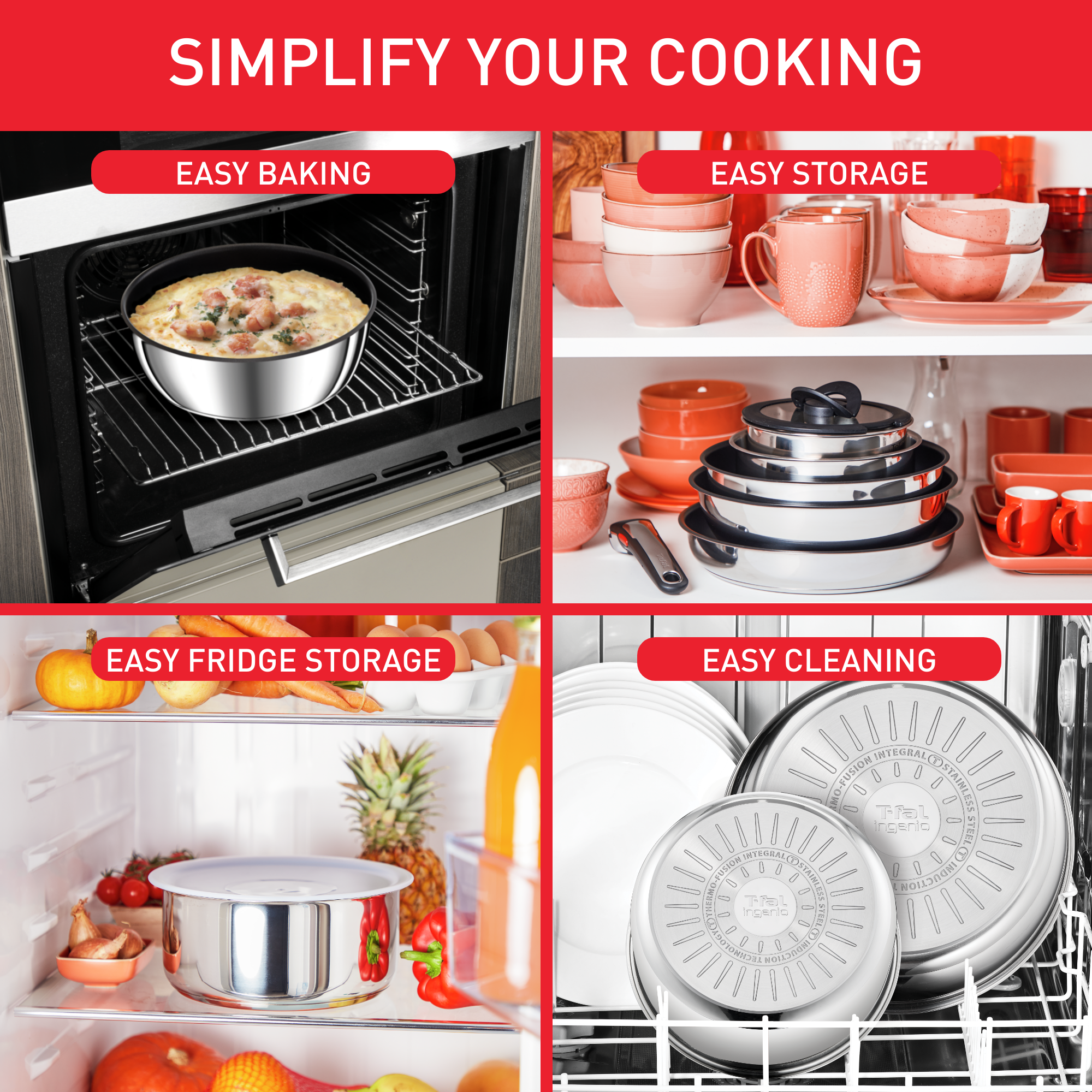 Ingenio Préférence On L9749432 13-delige inox set - Inductie