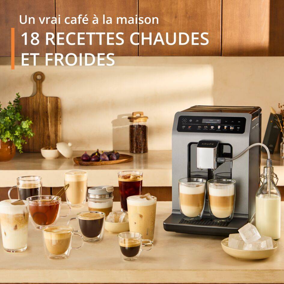 Evidence Hot & Cold EA898DF1 Machine expresso automatique - 18 recettes chaudes et froides