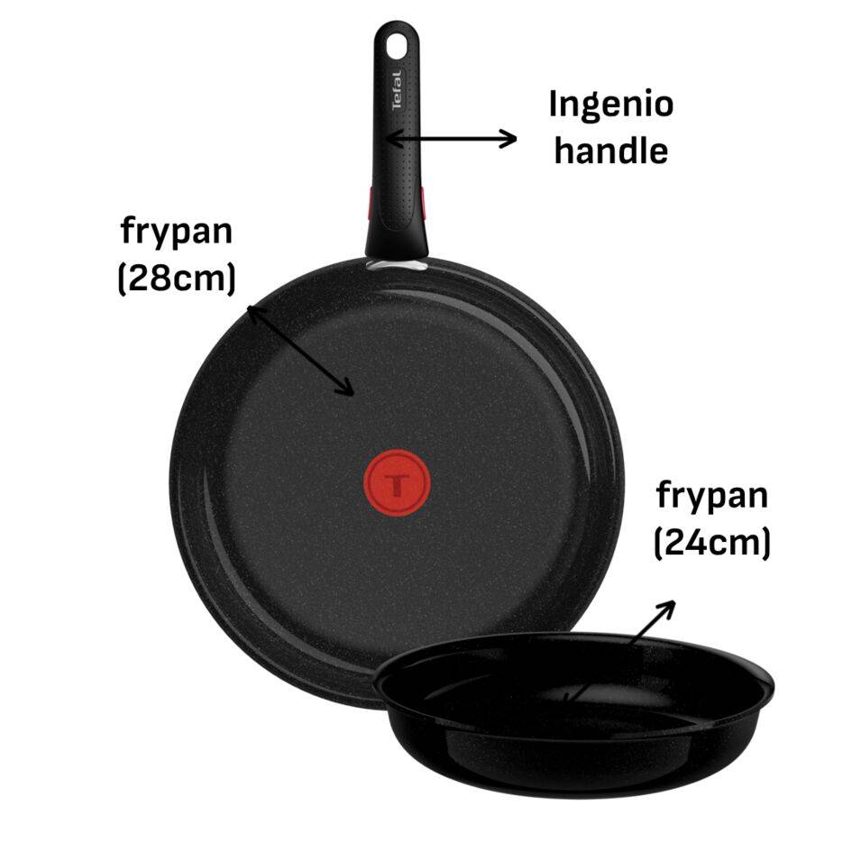 Ingenio Excellence Ceramic L2709102 Set de 2 poêles 24/28 cm - Induction