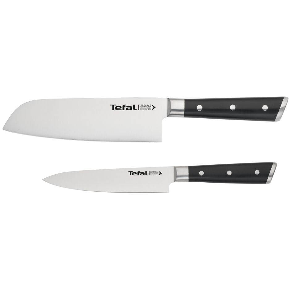 Set de deux couteaux de cuisine Ice Force&nbsp;: couteau Santoku 16.5&nbsp;cm + couteau Petty 13&nbsp;cm