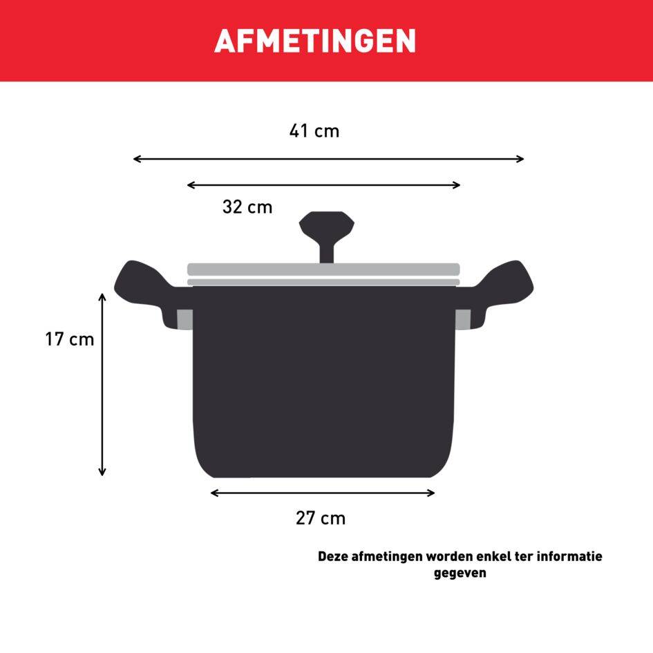 Intuition XL B8646904 Inox kookpot - 30 cm - Inductie