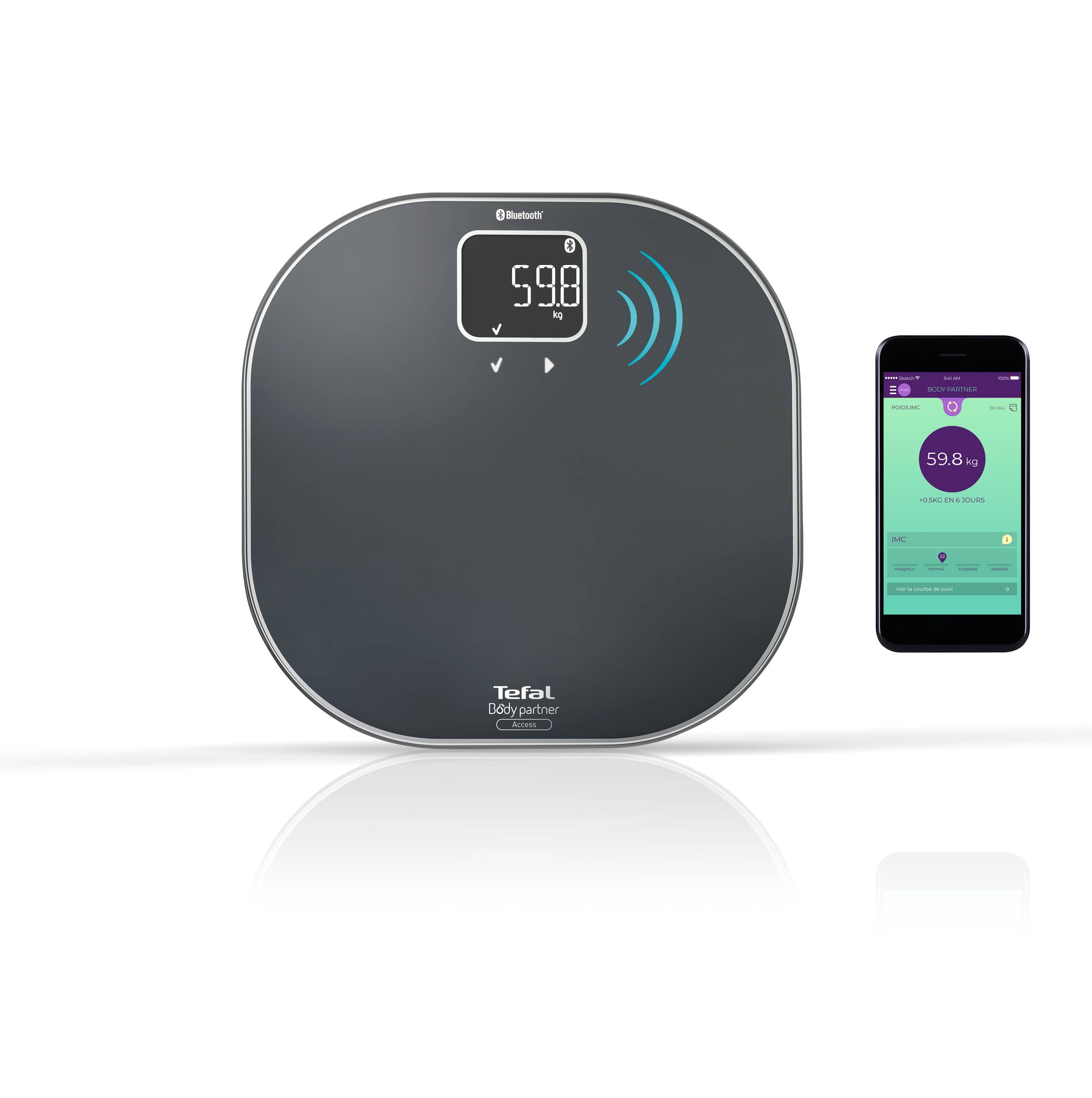 Body Partner Access PP9500S1 Geconnecteerde personenweegschaal