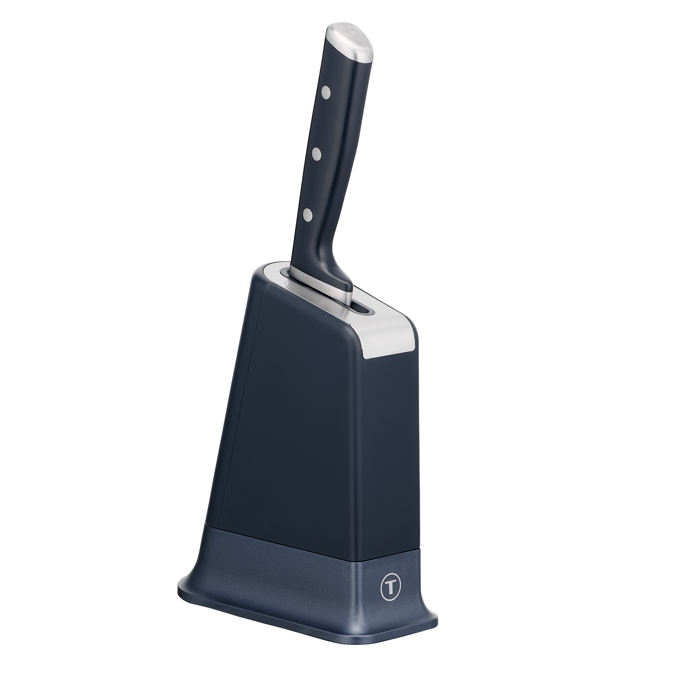 EverSharp K297S244 Couteau de chef + bloc à couteau avec aiguiseur intégré