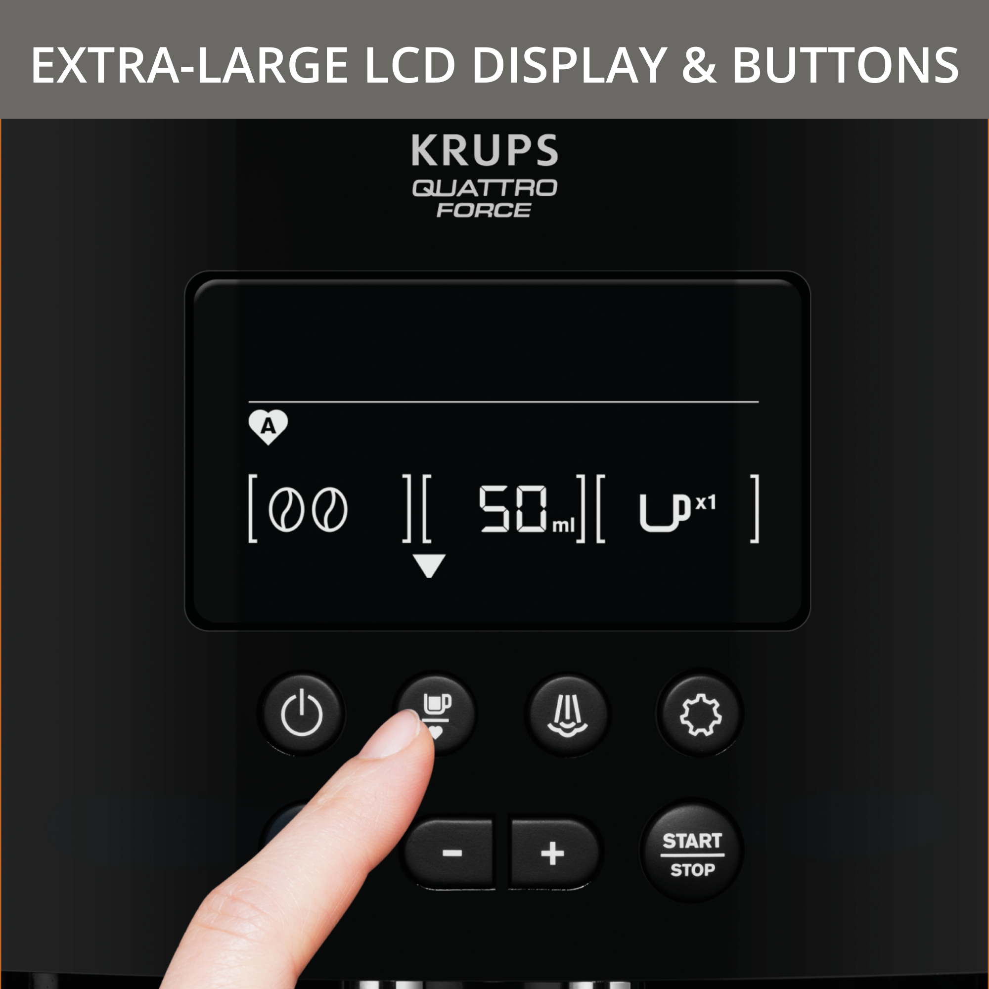 Arabica EA817010 Machine à Espresso automatique à grains - 3 recettes de café - 1,7L