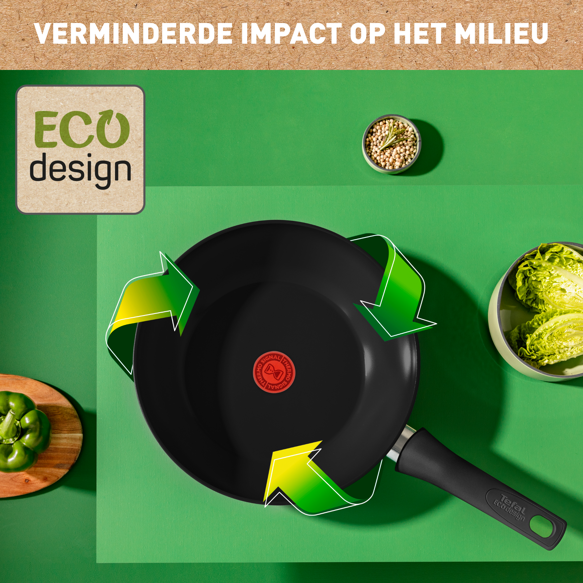 Renew Black On C4351932 Keramische wokpan - 28 cm - Inductie