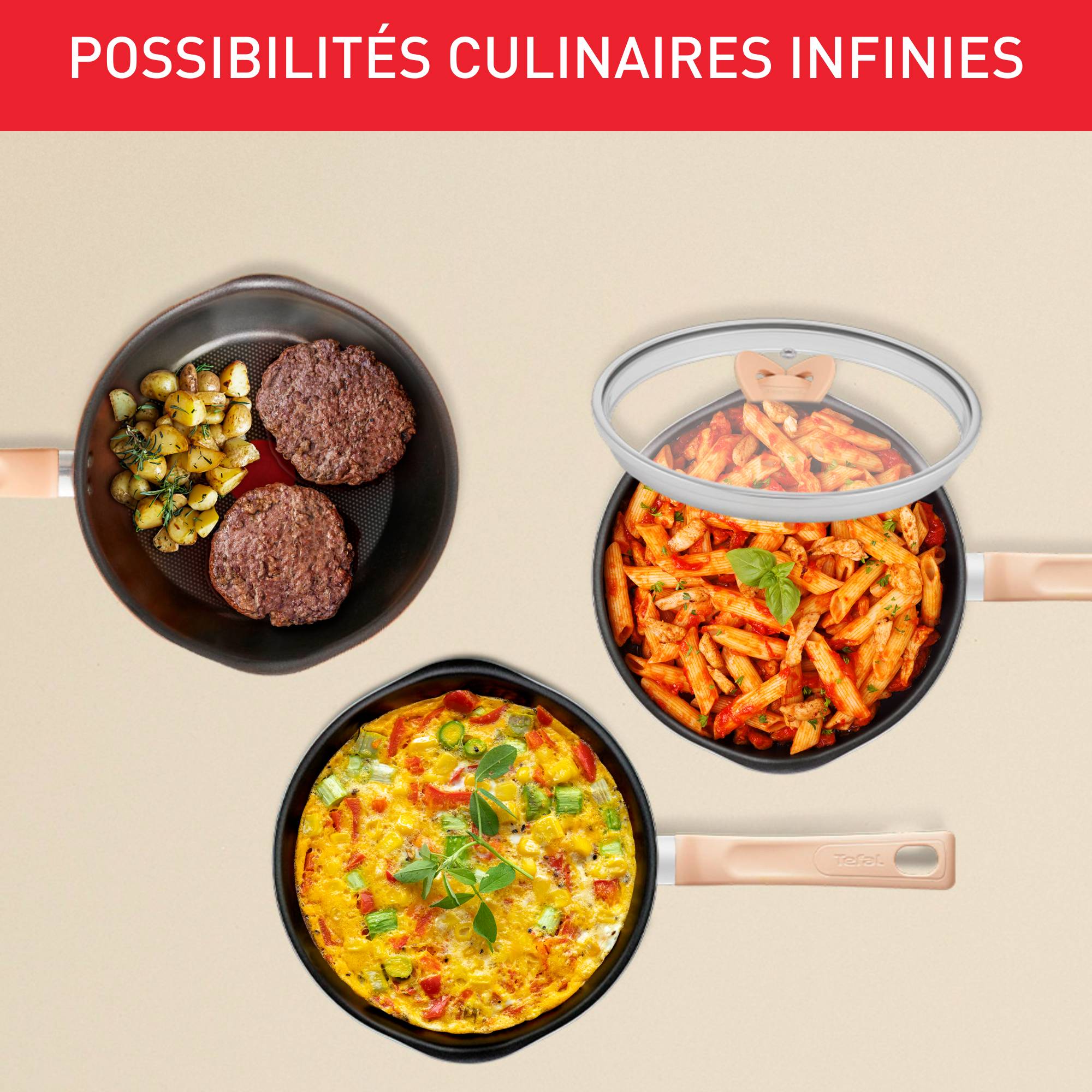 One Pick Pot G1662504 Poêle à frire + couvercle - 22 cm - Induction