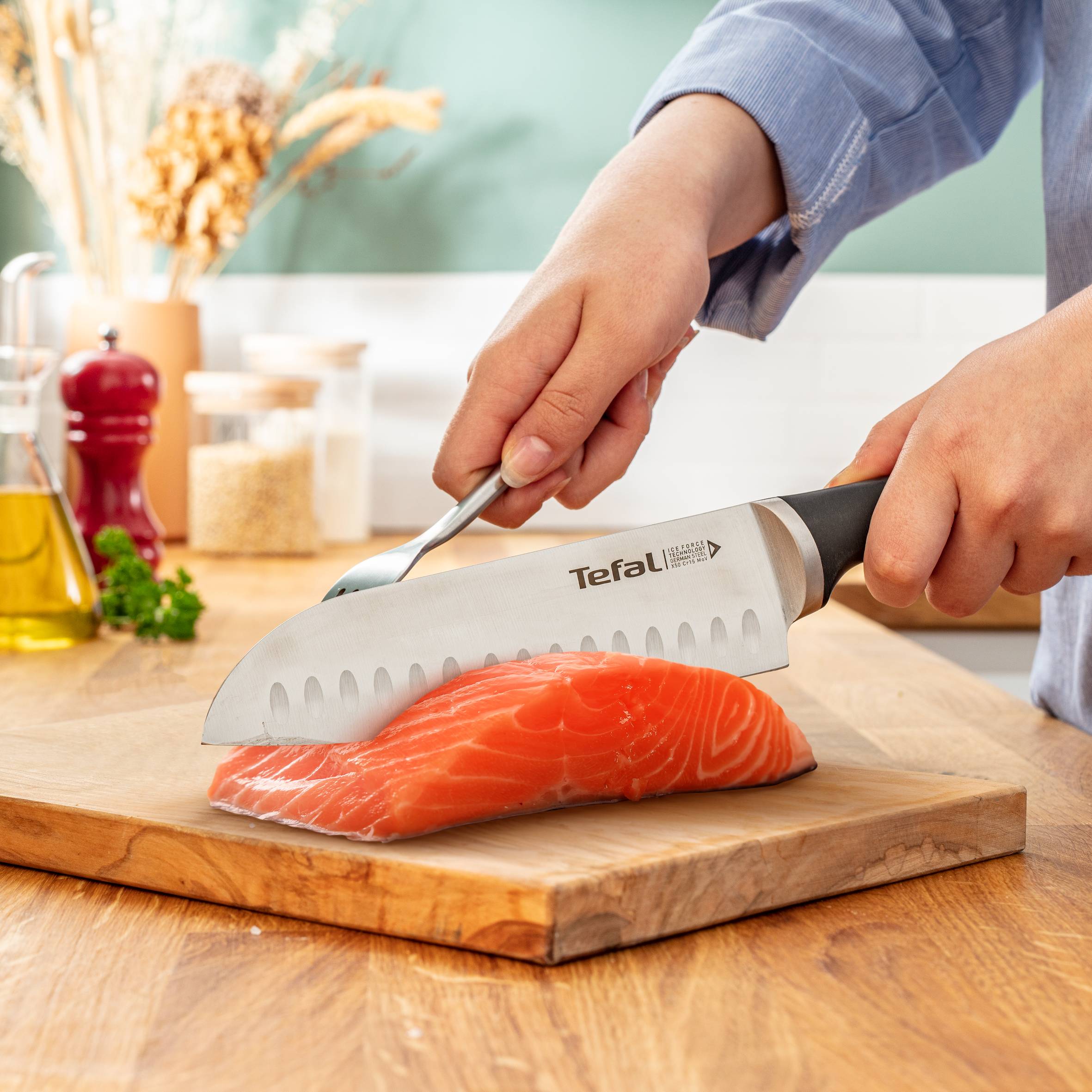 Ice Force K232S574 Set de 5 couteaux de cuisine + Bloc à couteaux