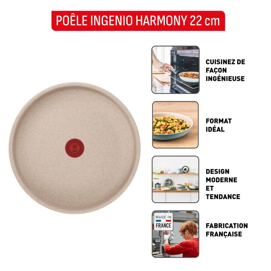 Ingenio Harmony L8040302 Poêle à frire - 22 cm