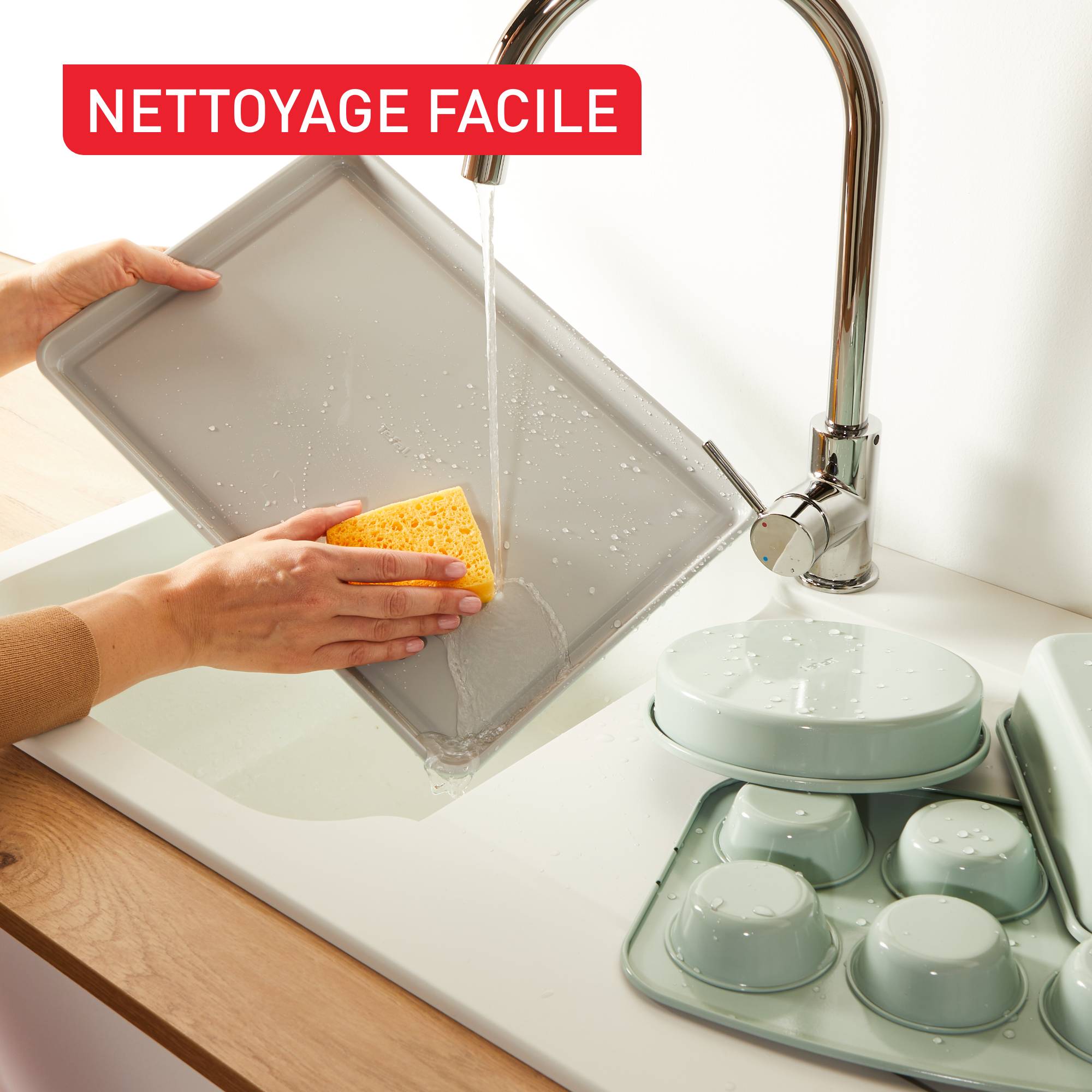 Ceramik, Set 5 pièces, Moules à pâtisserie, Empilables, Revêtement céramique