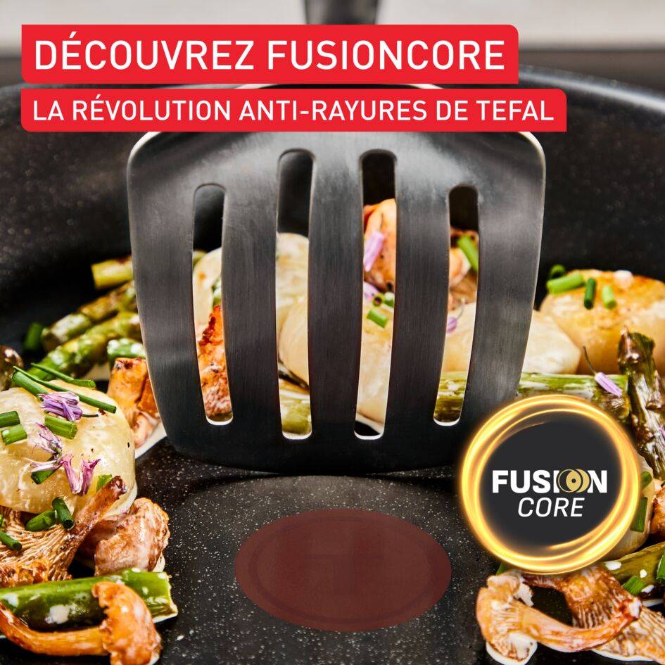 Experience Ceramic G2228602 Poêle tout-en-un + Couvercle - 28 cm - Induction