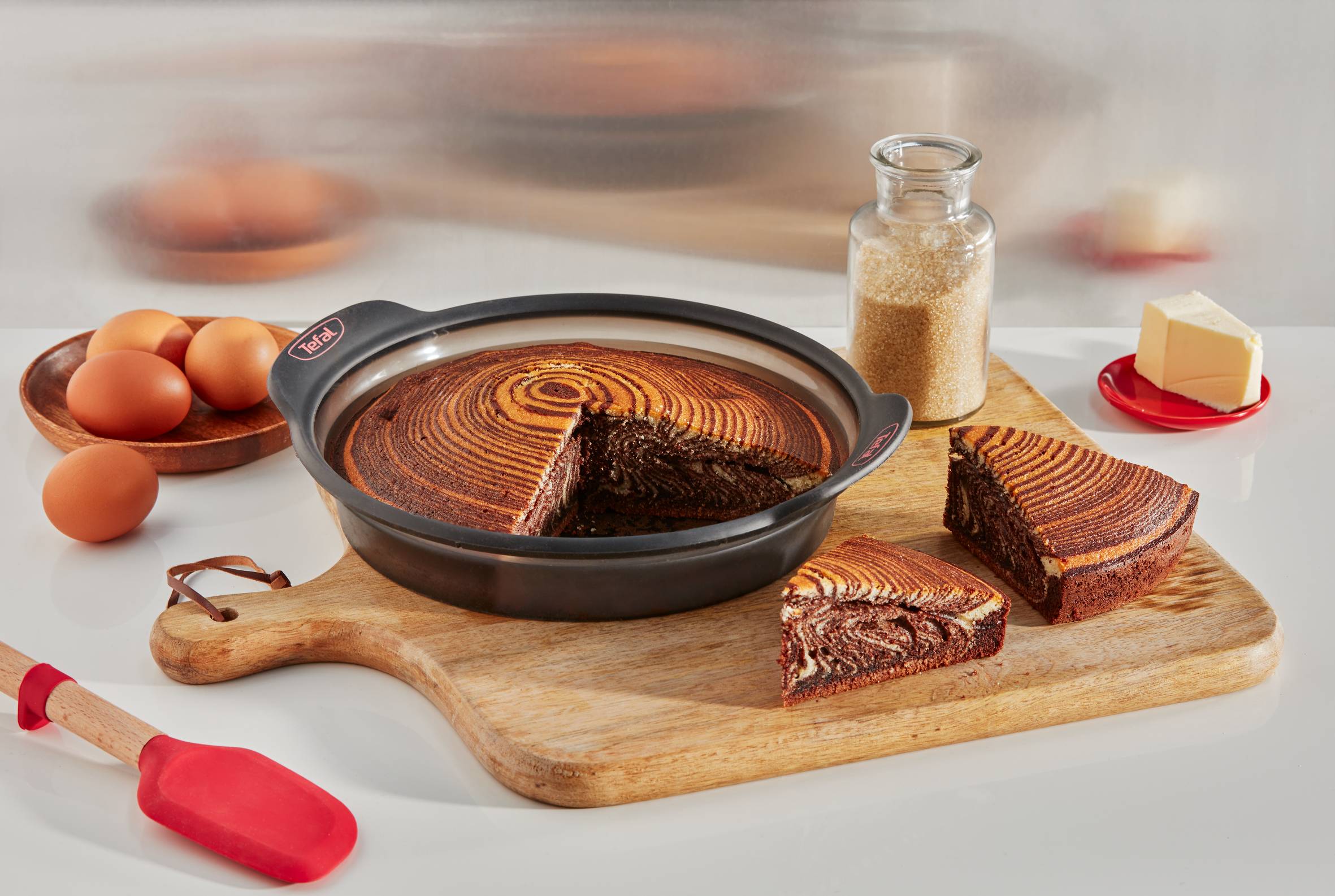 CrispyBake J4170614 Moule à cake rond 24 cm silicone