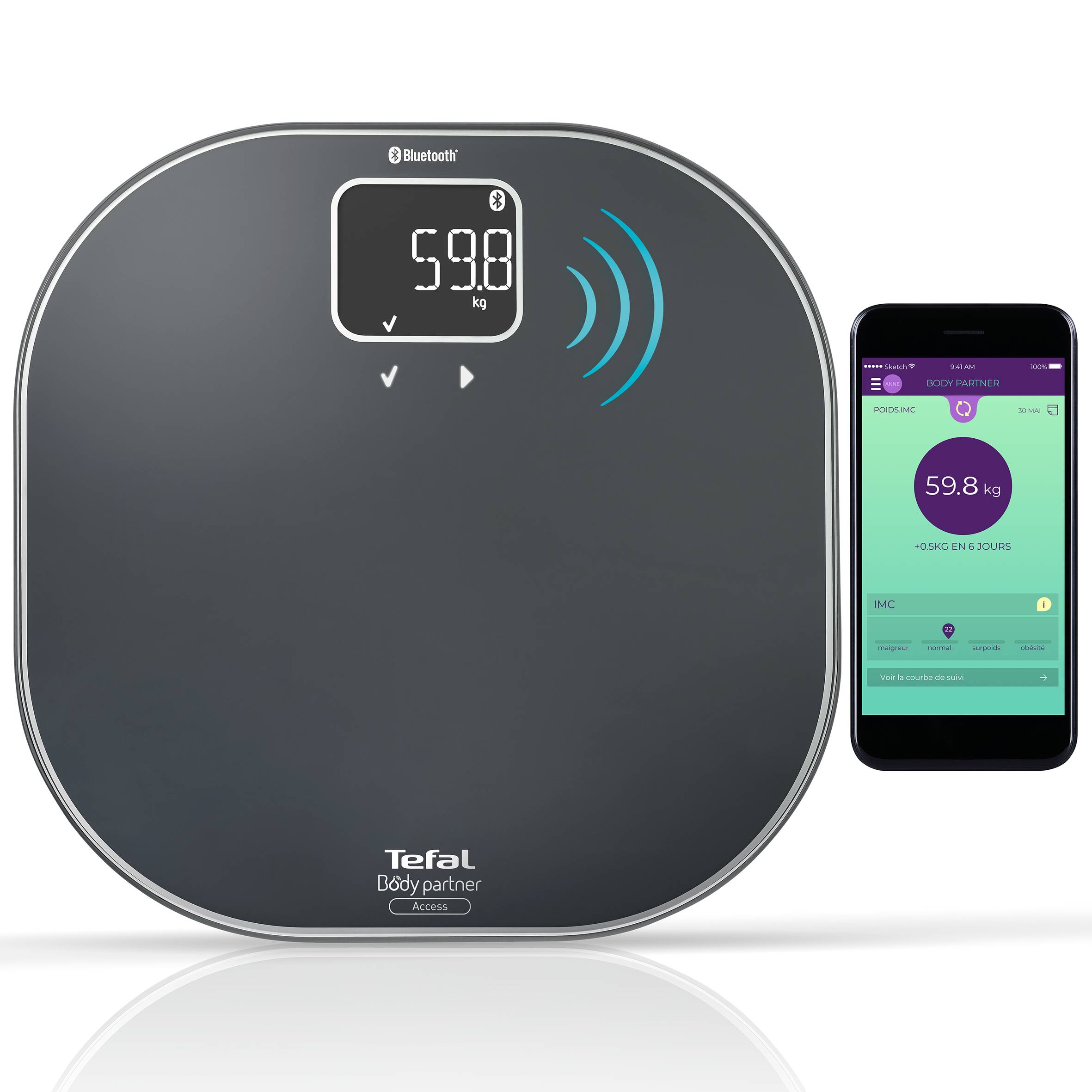 Body Partner Access PP9500S1 Geconnecteerde personenweegschaal