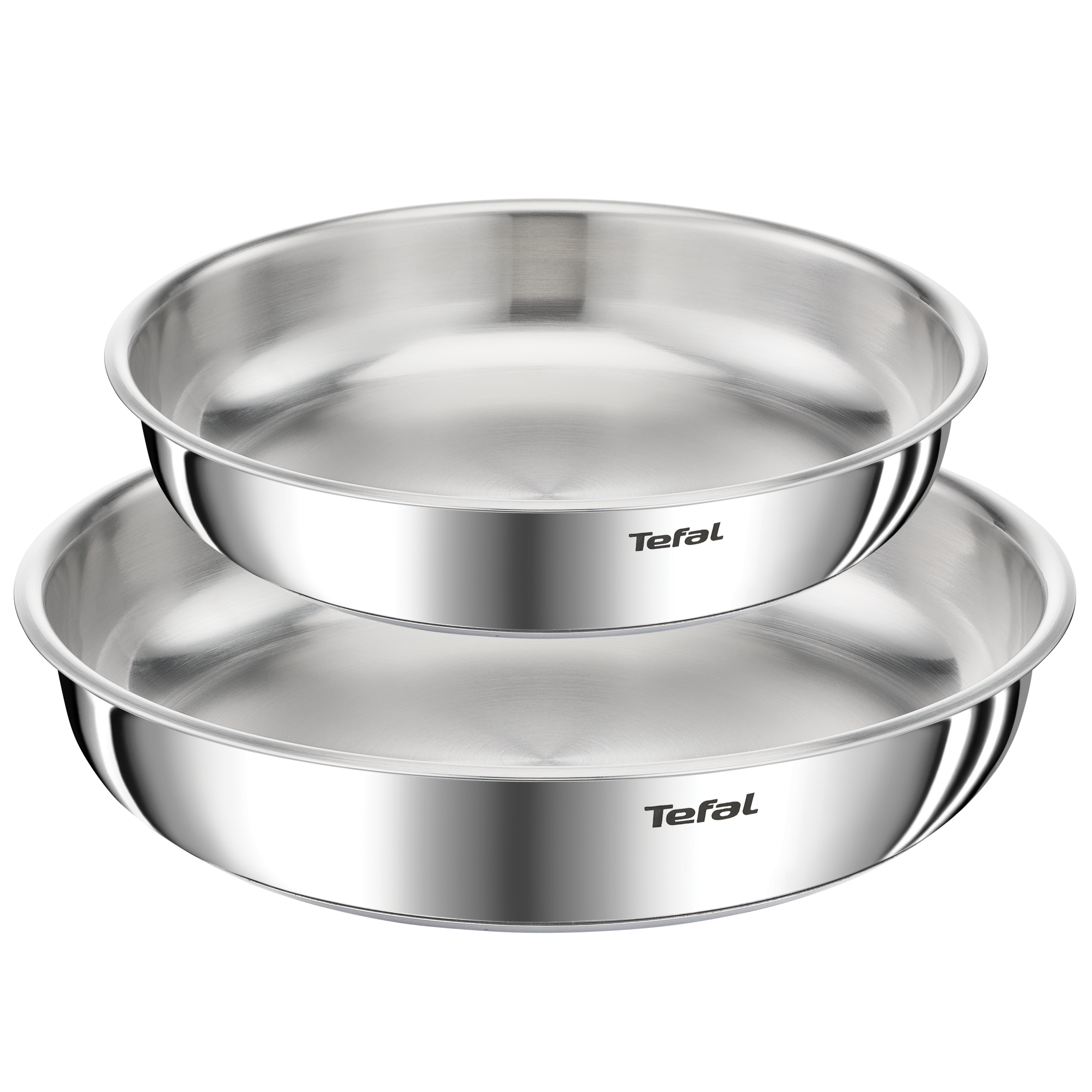 Ingenio Emotion L8969345 Set van 2 pannen 24/28 cm + afneembare handgreep - Inductie