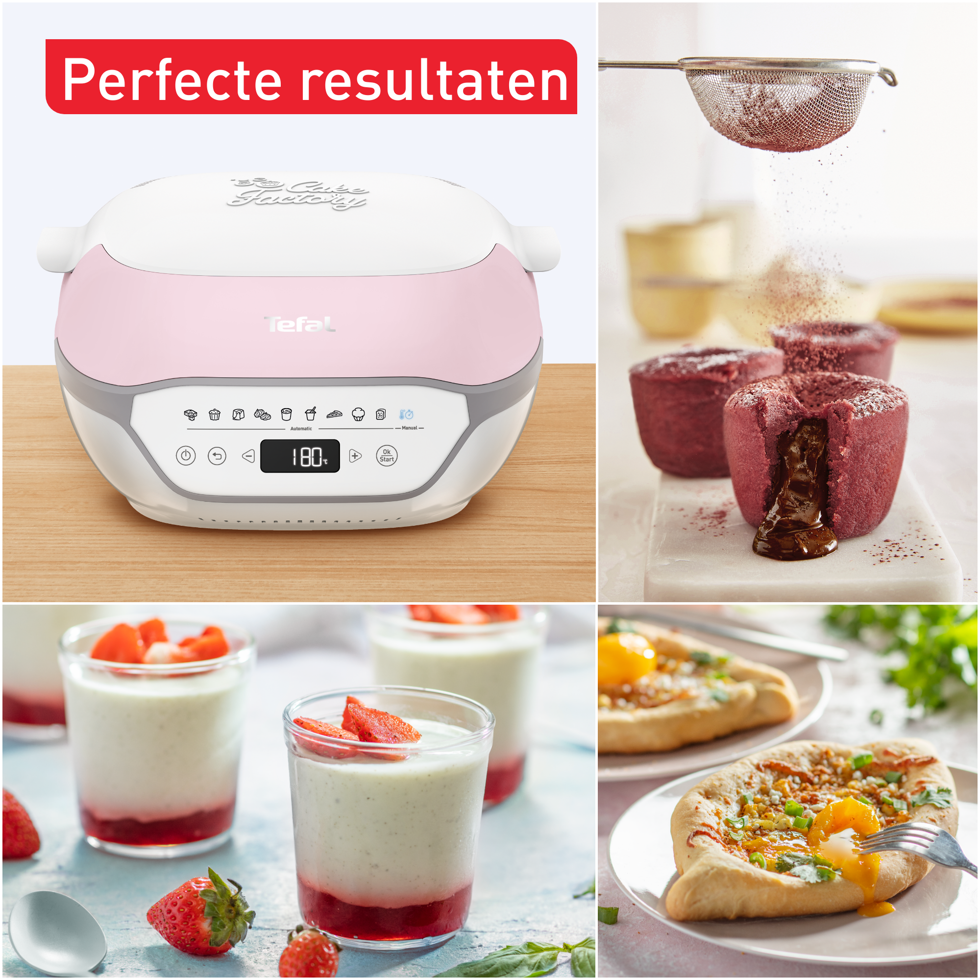 Cake Factory Infinity KD850110 Intelligent patisserietoestel, broodbakmachine, yoghurtmaker en oven