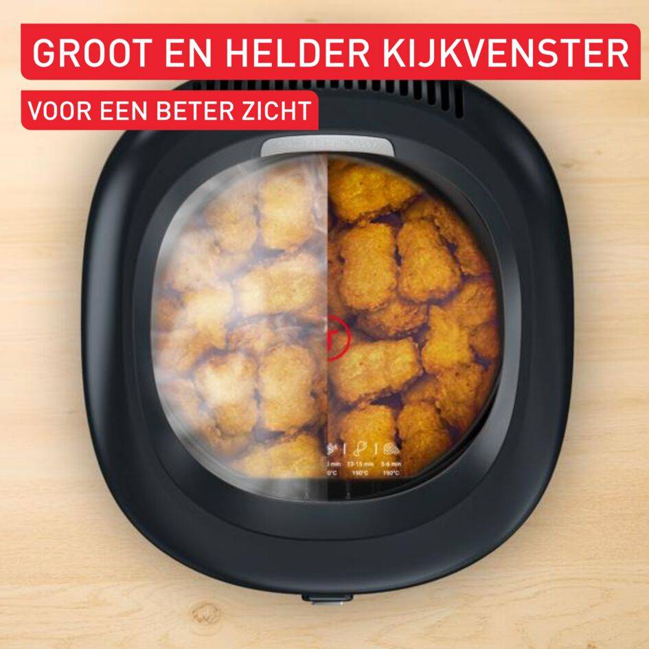 Vision FF2528 Friteuse met extra groot kijkvenster, 1.2Kg, 4 personen