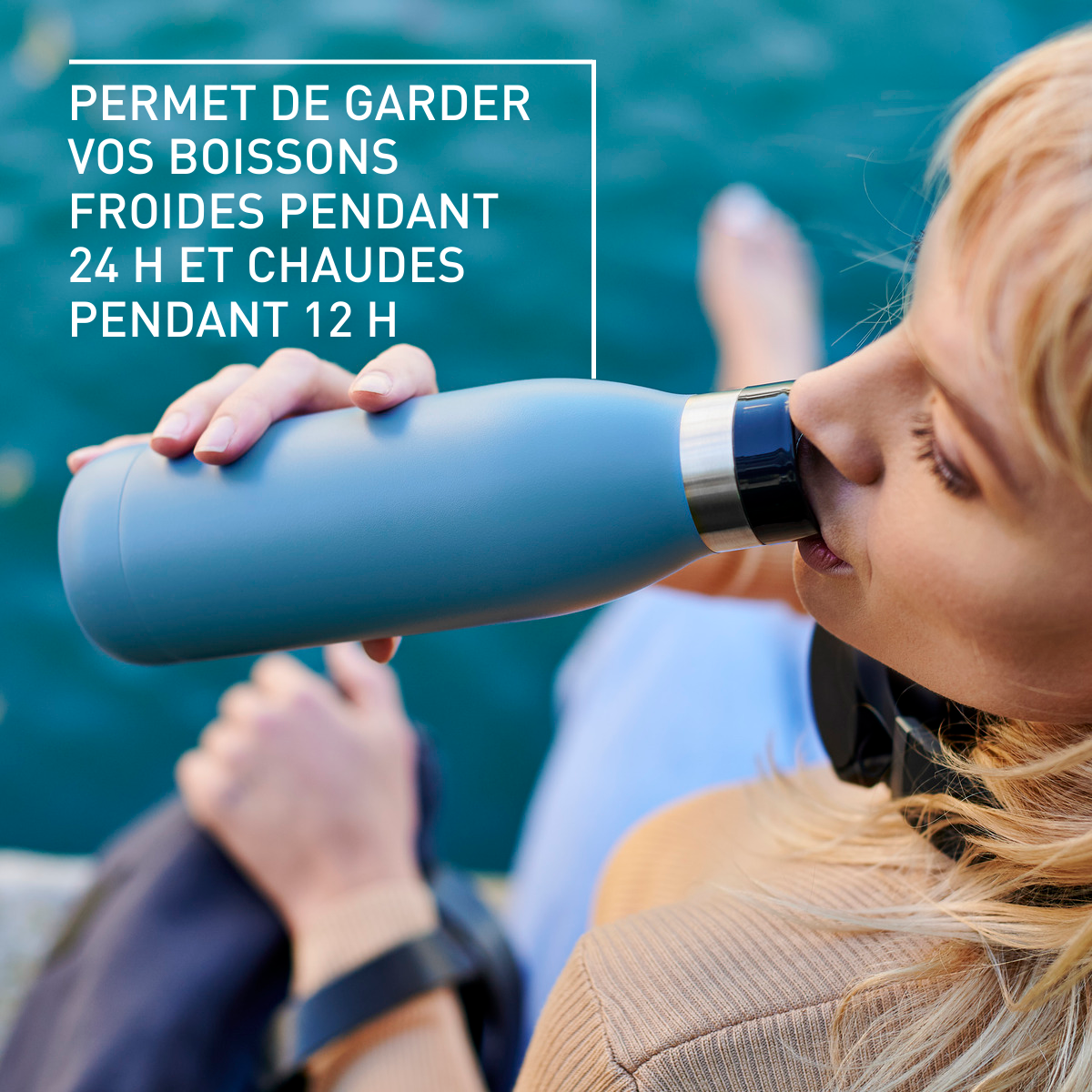 Bludrop Basic N3110310 Gourde - 0,5L - Bleu