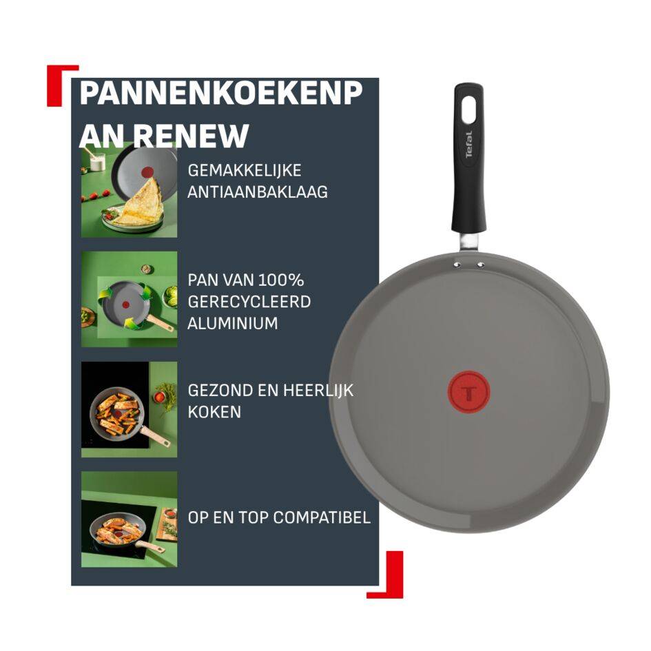 Renew, pannenkoekenpan 28 cm, keramische antiaanbaklaag