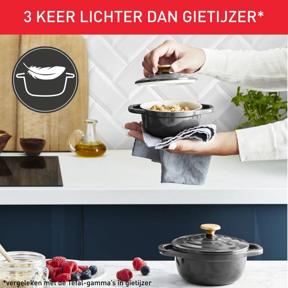 Air E255S204 Set van 2 aluminium kookpotten - 11 cm - Inductie