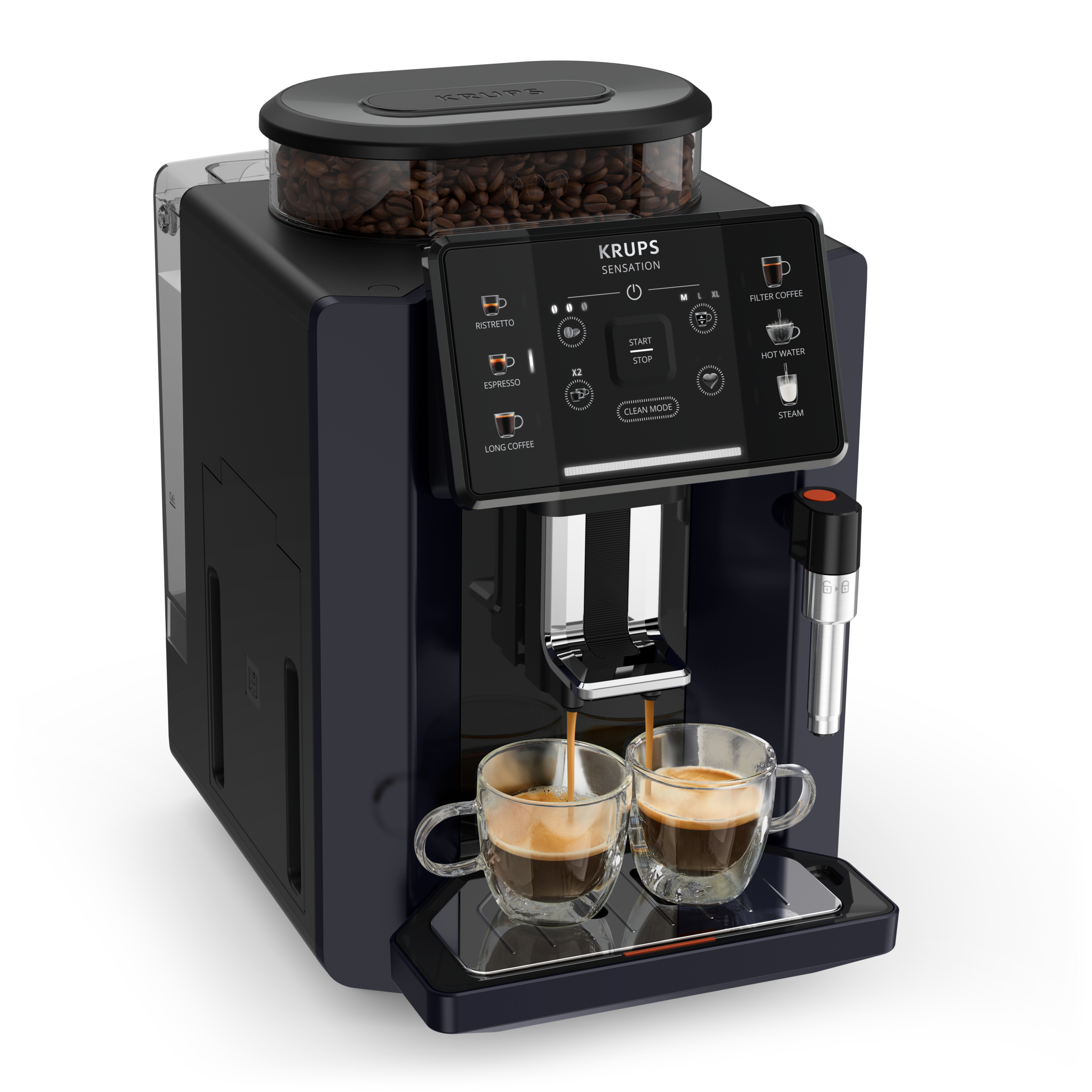 Sensation EA910B10 Volautomatische espressomachine - 4 koffierecepten - 1,7L