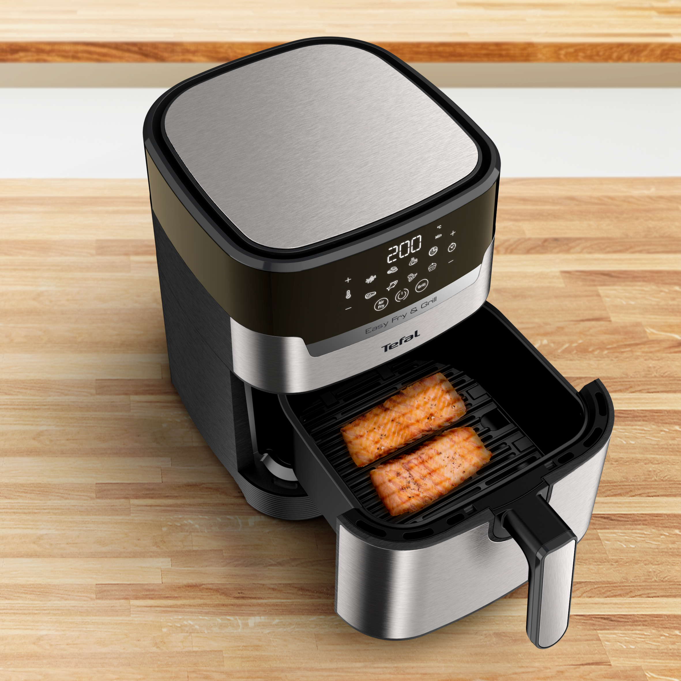 Easy Fry & Grill EY505D15 Air fryer met digitaal display - 8 programma's