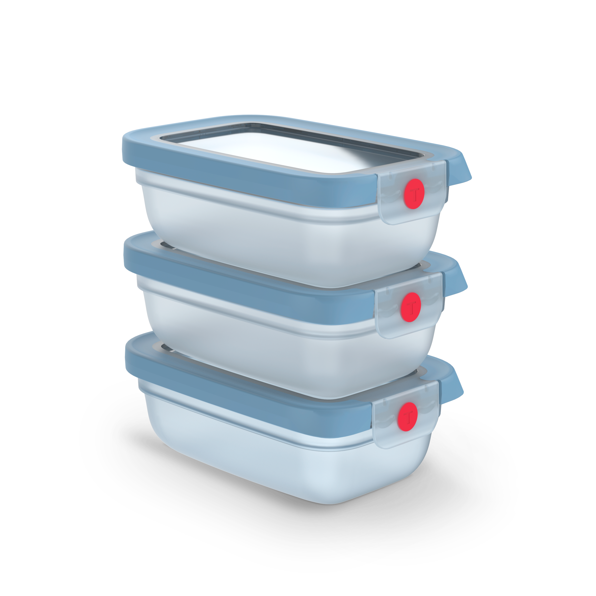 OneClick N1230510 Set de 3 boîtes de conservation - 0,5L