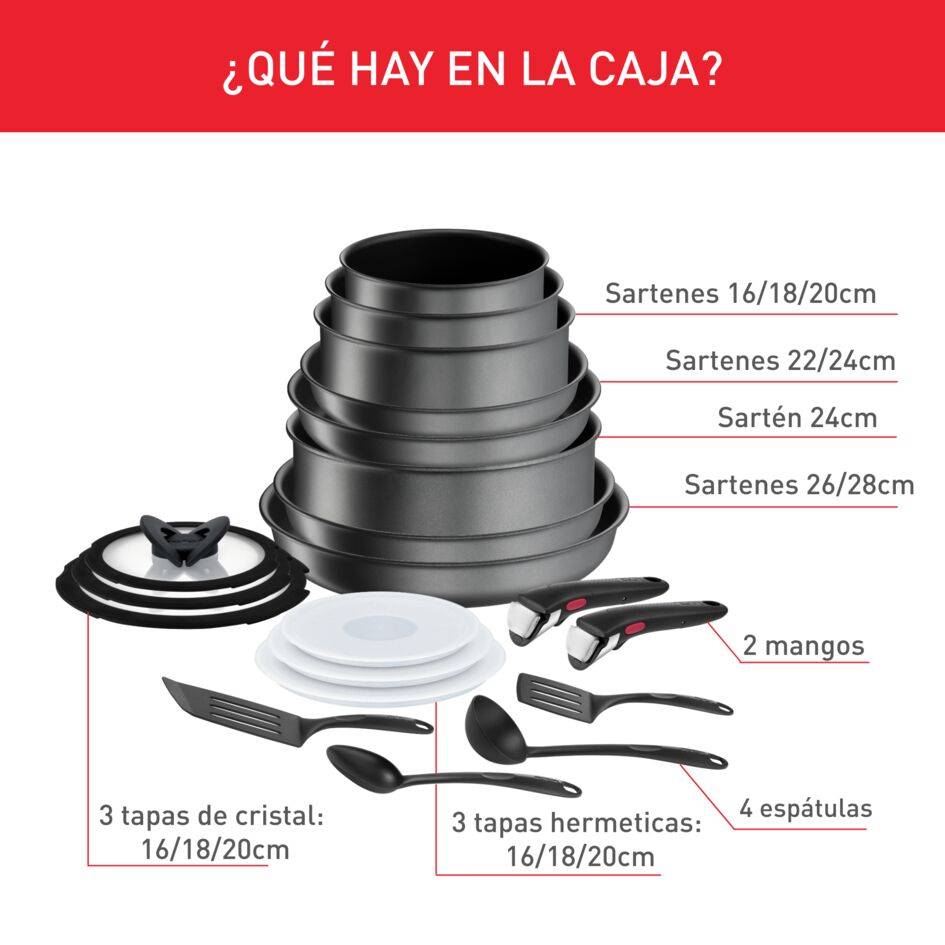 Ingenio Daily Chef L7619402 20-delige set - Inductie