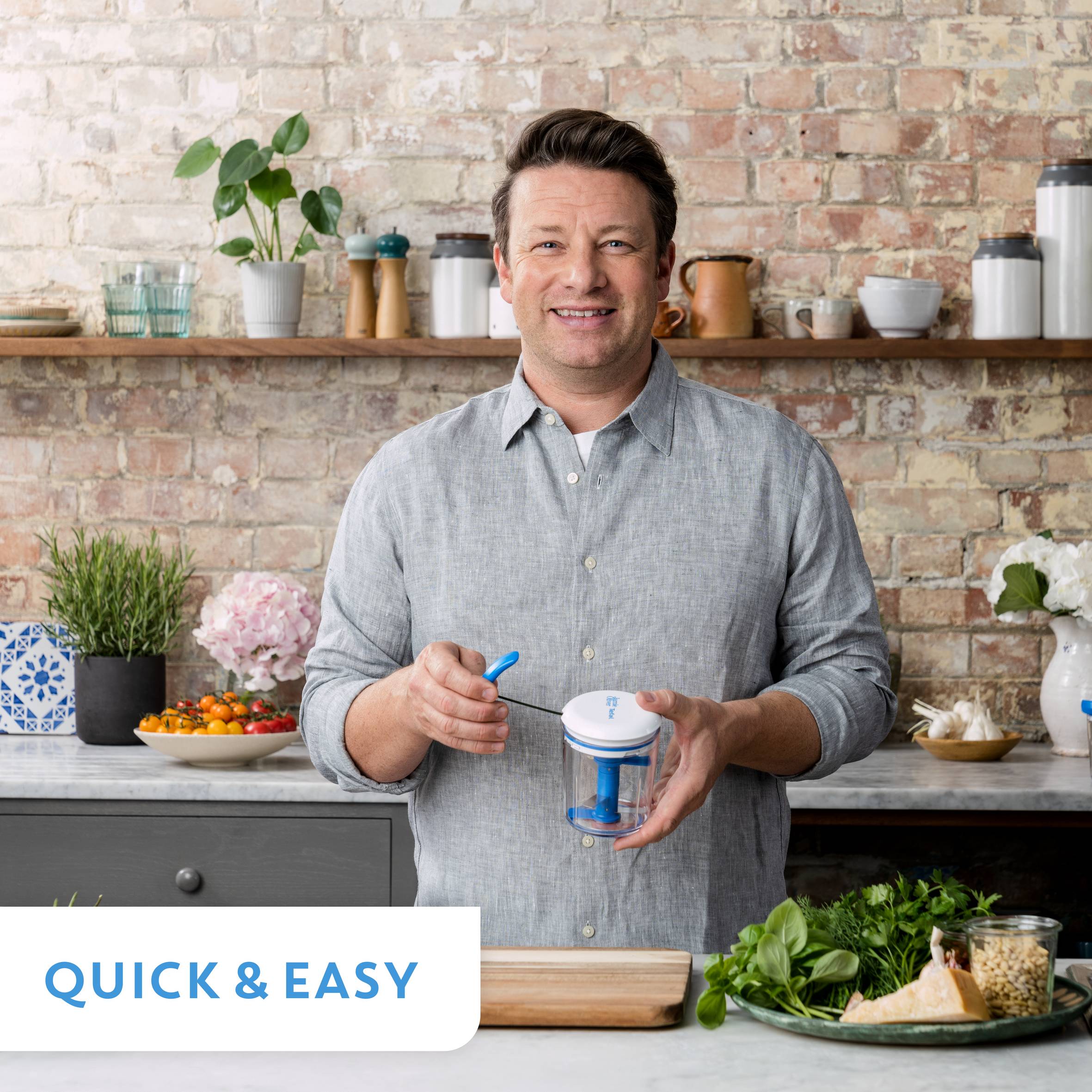 Chop & Shaker Jamie Oliver K1644344 Hachoir manuel - 0,45L