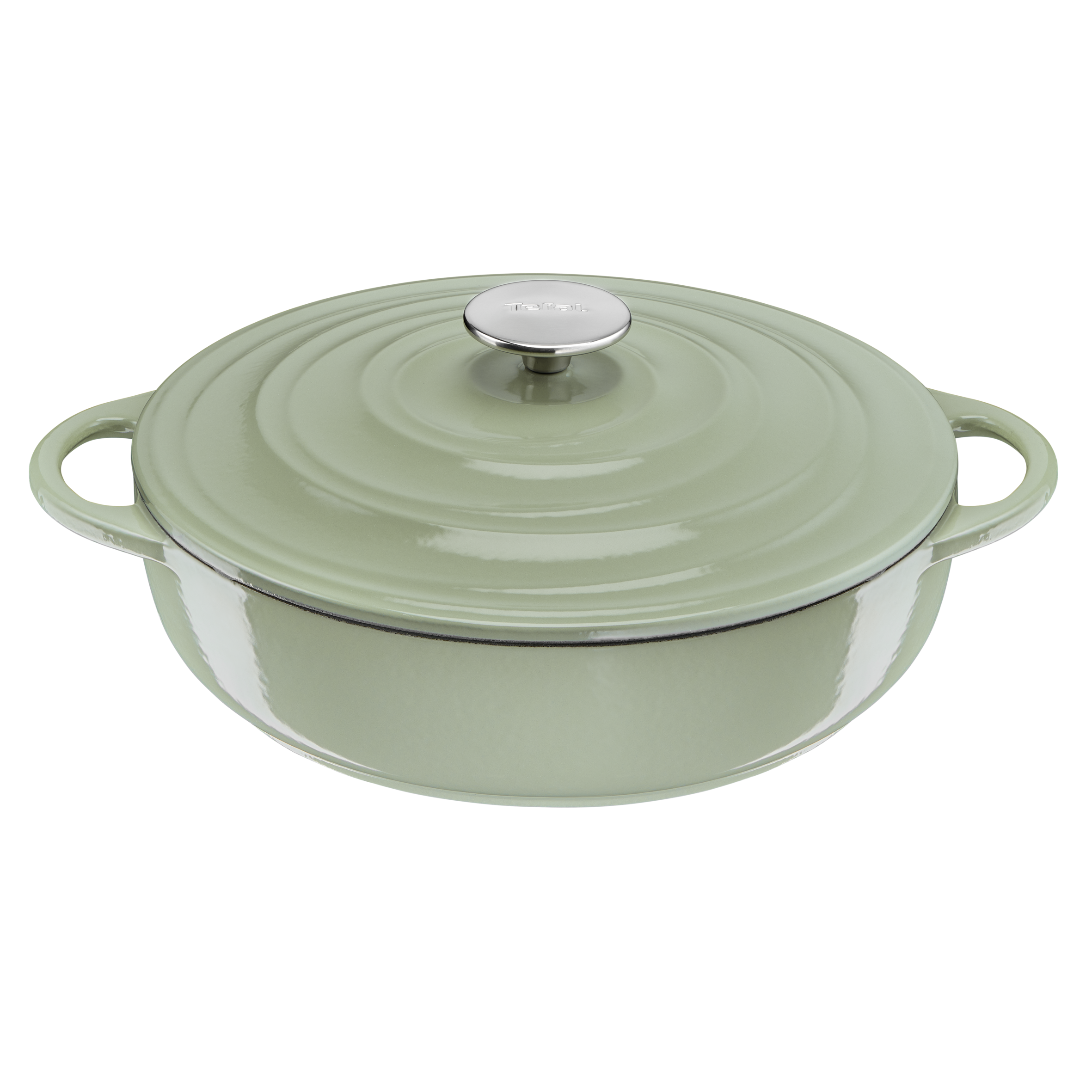 Lov E2587204 Cocotte en fonte peu profonde - 28 cm - Induction