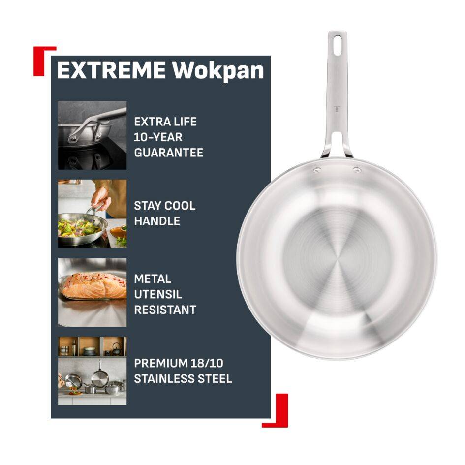 Extreme E5291904 Wok - 28 cm - Induction