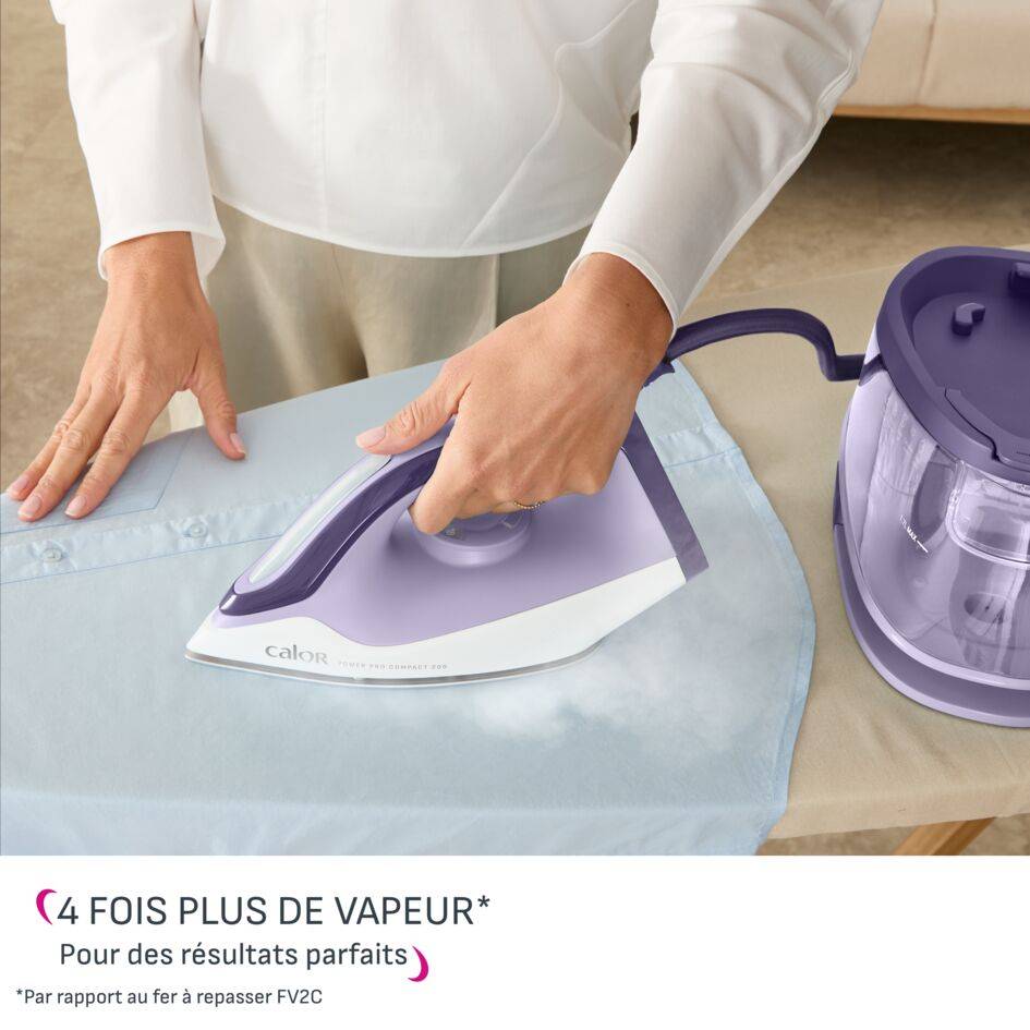 Calor Power Pro Compact 200, Centrale vapeur, Repassage rapide et design compact