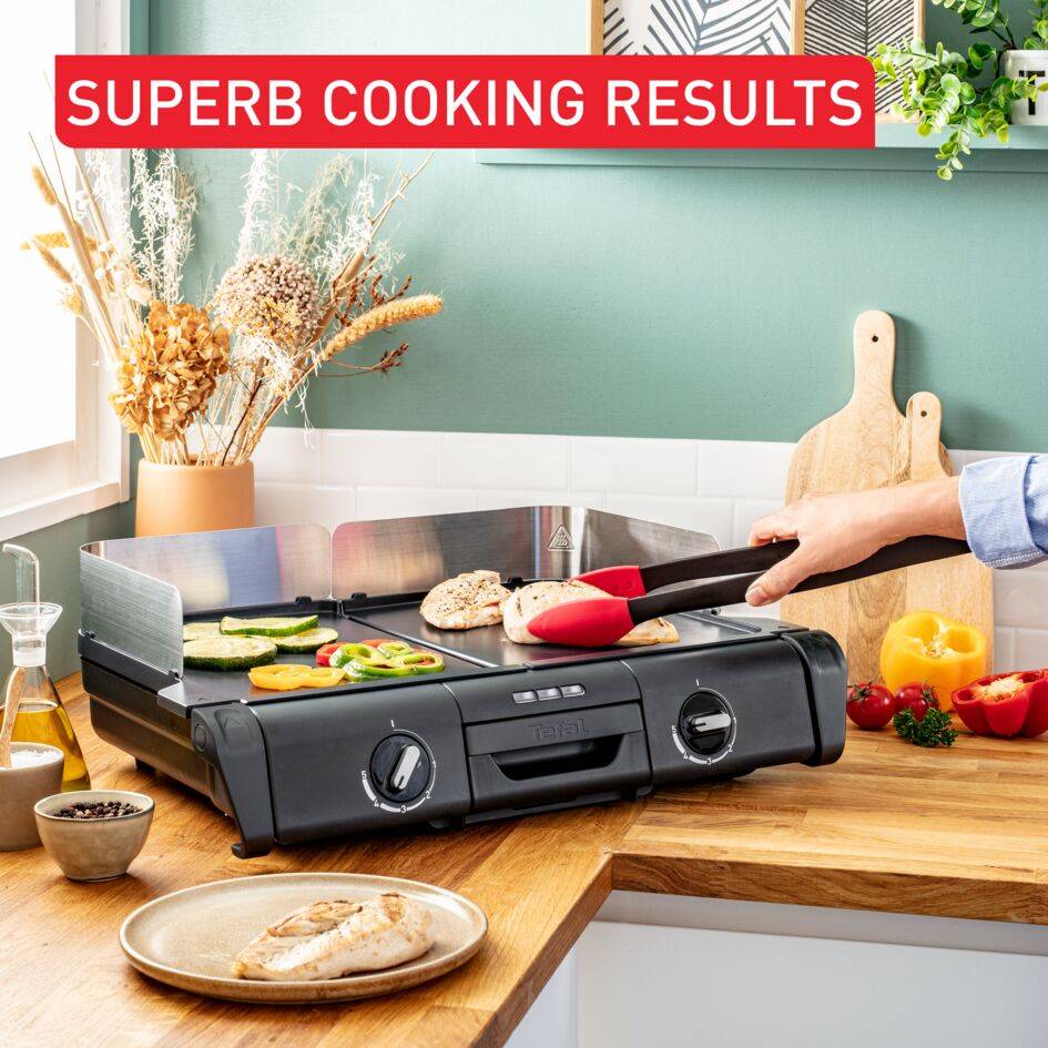 Family Flavor TG805N10 Plancha & Grill - 2400W - 37x53 cm