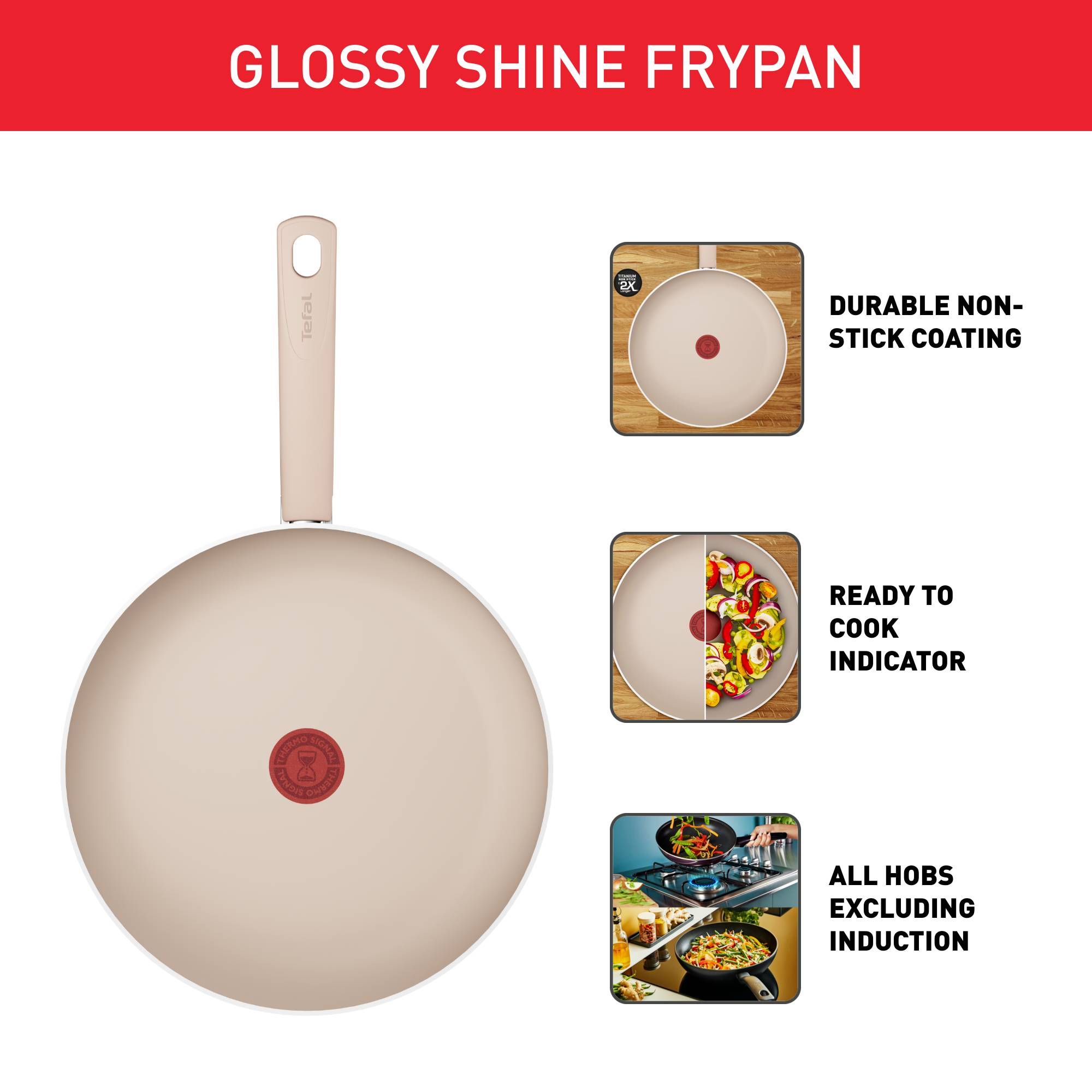 Glossy Shine B6890422 Braadpan - 24 cm - Geen inductie