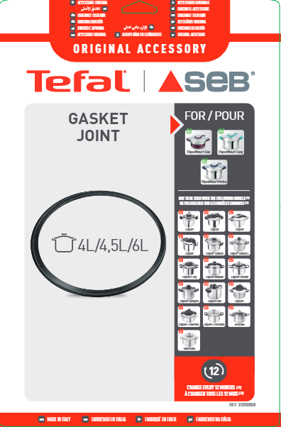 Joint d'autocuiseur de 4L-4,5L-6L X1010008