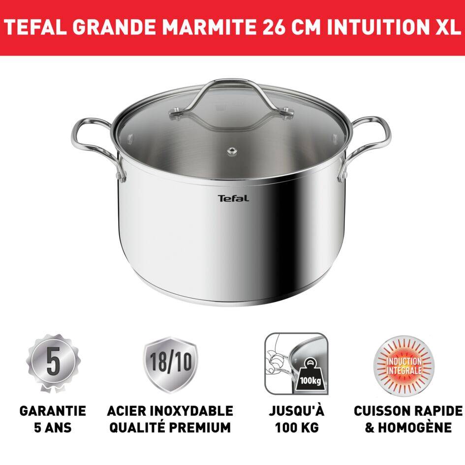 Intuition XL B8646304 Casserole inox 26 cm