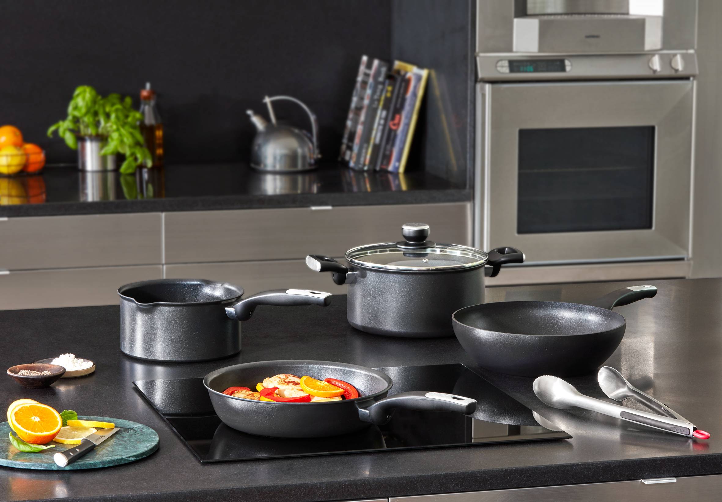 Unlimited G2559123 Set de 2 poêles 24/28&nbsp;cm + Wok 28&nbsp;cm - Induction