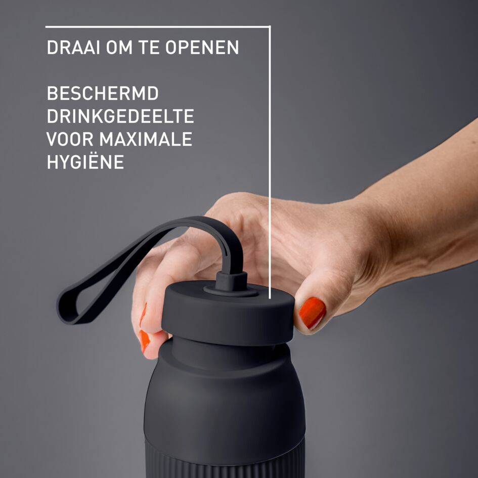 BeYou Twist N2193110 Isotherme drinkfles - 0,7L - Zwart