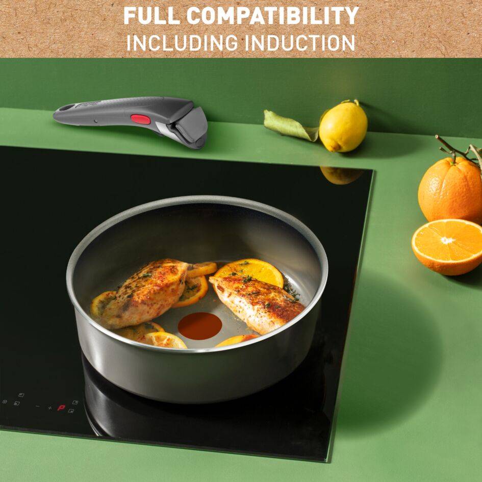 Ingenio Renew On L2603502 Keramische sauteerpan met afneembare handgreep - 24&nbsp;cm - Inductie