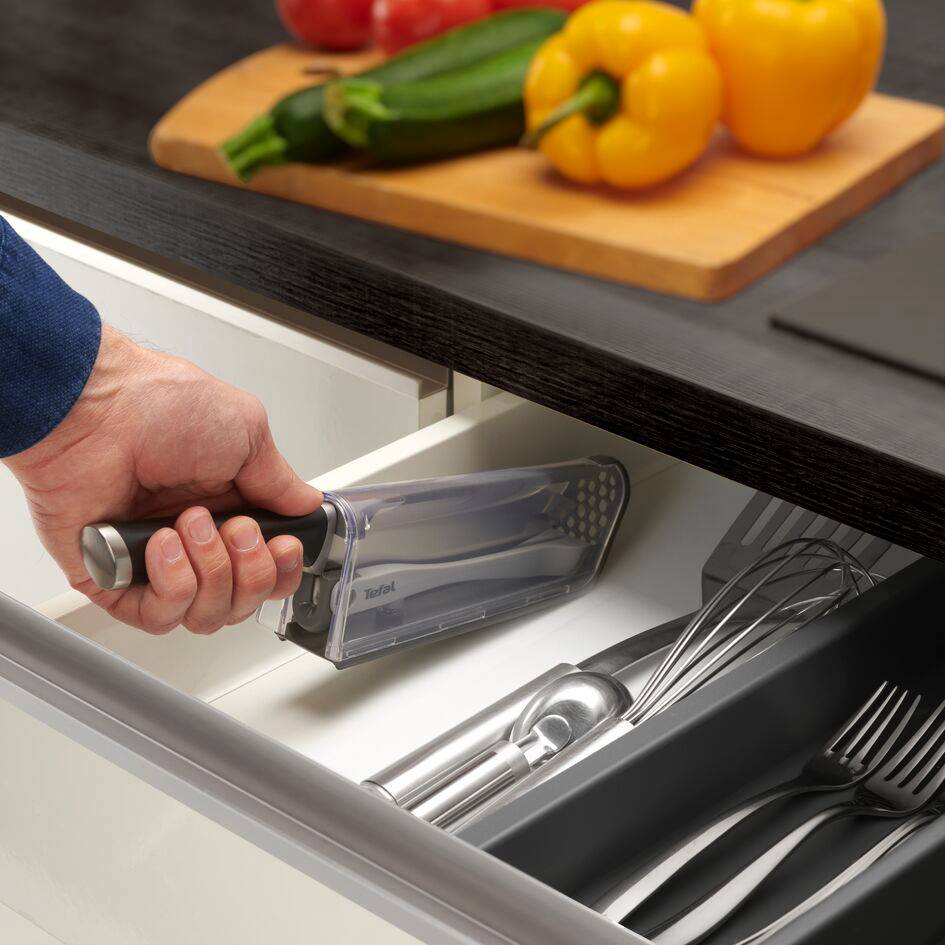 Ever Sharp K2569004 Couteau de chef 16,5 cm + aiguiseur