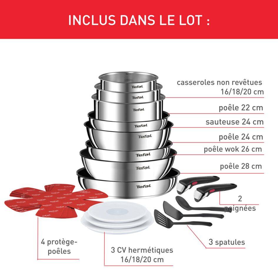 Ingenio Emotion L897SK04 Set de 20 pièces - Induction