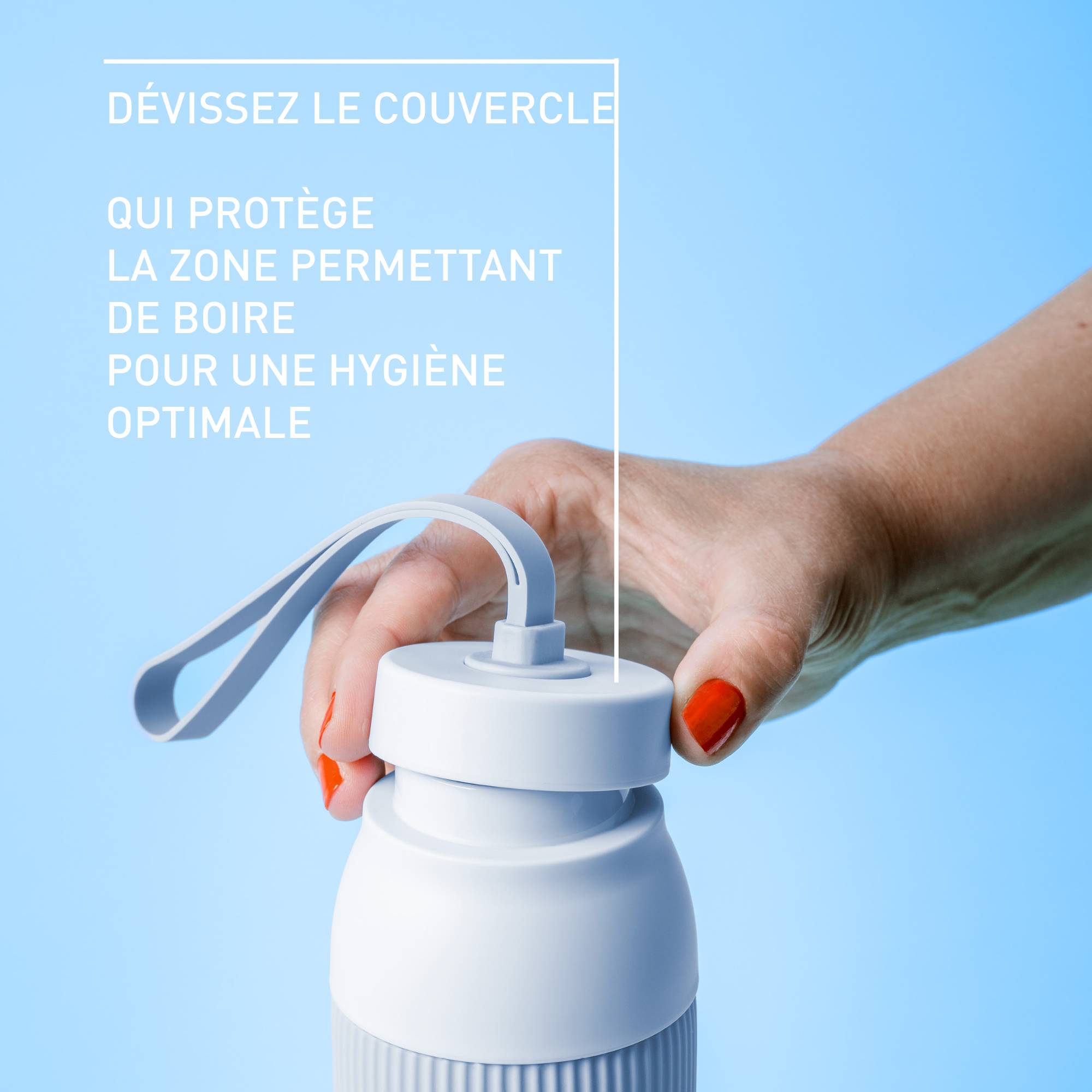 BeYou Twist N2193410 Gourde isotherme - 0,7L - Bleu