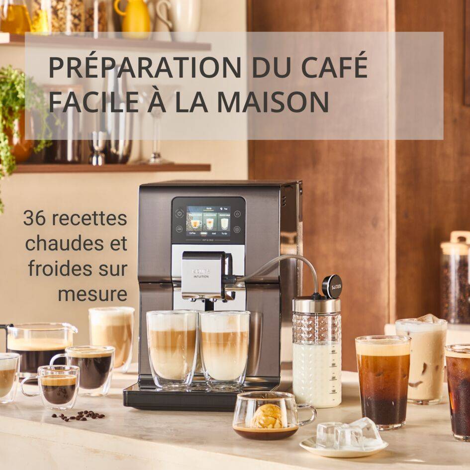 Intuition Experience Hot&Cold EA879NE0 Machine espresso automatique à grains - 36&nbsp;recettes - 3L