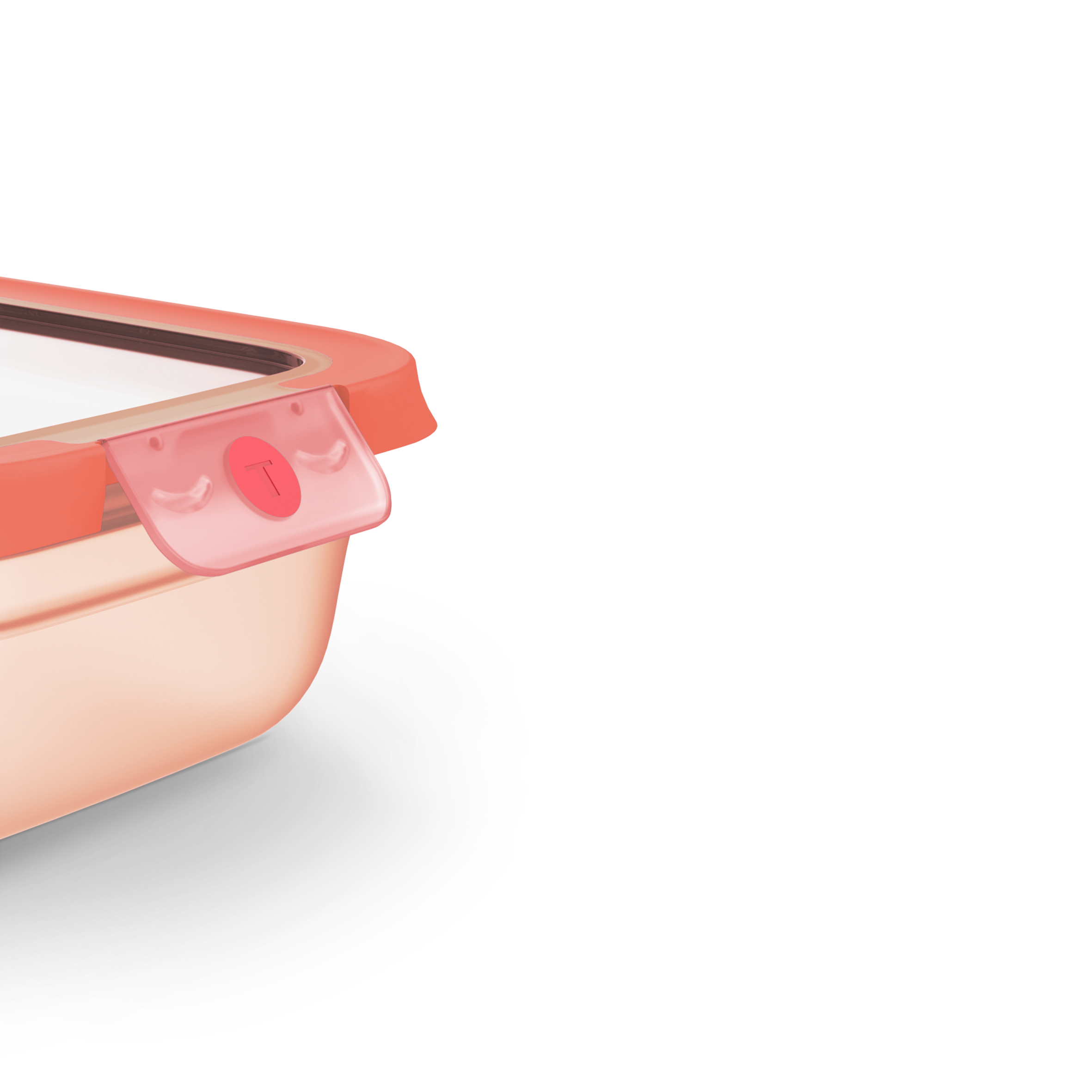 OneClick N1210810 Boîte de conservation - 1,2L - Rouge