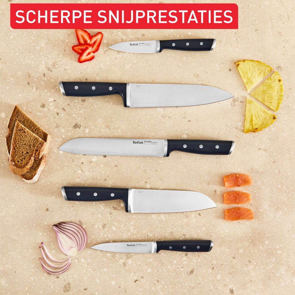 EverSharp K297S644 5-delige messenset +messenblok met geïntegreerde slijper